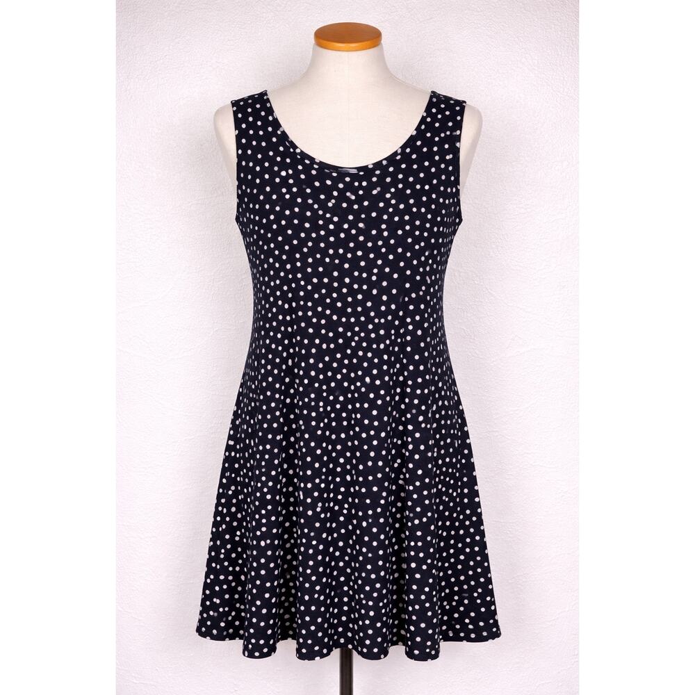 Vintage Jostar Polka Dot Tunic Dress Lagenlook Travel XL 2X USA